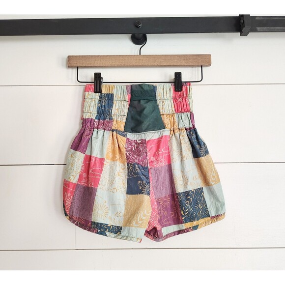 Free People Movement Rose Water Combo Way Home Shorts Patchwork Boho XS - Picture 5 of 11